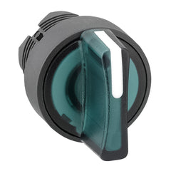 Square D ZB5AK1533 Green illuminated selector switch head Dia 22 3-position spring return  | Blackhawk Supply