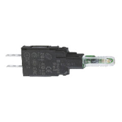 Square D ZB6EB3B Harmony XB6 Green Light Block with Body/Fixing Collar with Integral LED 12-24V  | Blackhawk Supply