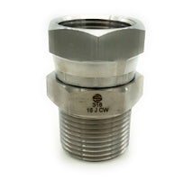 Midland Metal Mfg. SS1404-04-06 316 1/4 MALE NPT X 3/8 FEMALE NPSM SWVL  | Blackhawk Supply