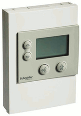 Schneider Electric STR350 STR Room Temp Sensor: Transmitter, Functions: Temp sensor, LCD, Increase, Decrease, Bypass/On-Off , Select  | Blackhawk Supply