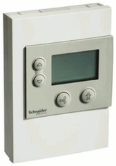 Schneider Electric STR250 STR Series Room Temperature Sensor, 10k Ohm T2, LCD, Fan Speed Control, Bypass  | Blackhawk Supply
