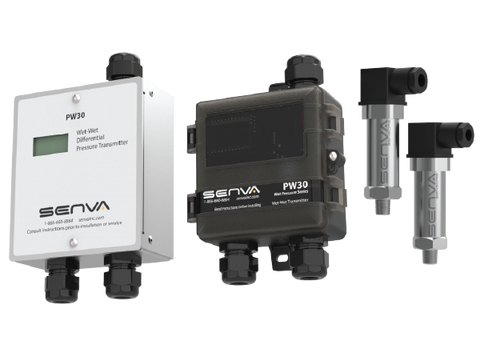 Senva Sensors PW30W-025 Wet transducer Wall 25'cables standard  | Blackhawk Supply