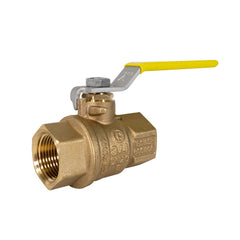 Jomar 100-404SSG-LH T-100CSSG, Full Port, 2 Piece, Threaded Connection, Dezincification Reistant Brass with Stainles Steel Trim, Latch Lock, 600 WOG  | Blackhawk Supply