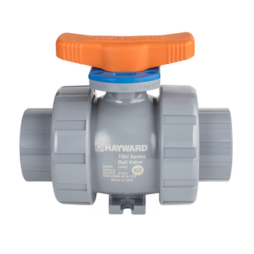 Hayward TBH2037A0TE0000 3/8" CPVC TBH Series Ball Valve THD Ends, EPDM Seals  | Blackhawk Supply