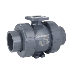 Hayward TBH1075A0SEK000 3/4" PVC TBH Series Ball Valve, SOC Ends, EPDM Seals, Actuation Ready  | Blackhawk Supply