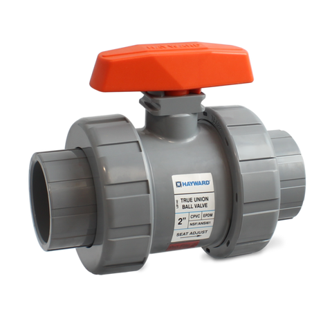 Hayward TB4P100FE 1" GFPP True Union Ball Valve w/EPDM o-rings; flangeed ends  | Blackhawk Supply