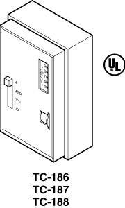 Schneider Electric TC-187 Two-Position Electric Duplex Thermostat, SPDT Snap Action Switch, Fan Coil Thermostat, 55 to 85F, 120V, Hi-Med-Off-Low Switch  | Blackhawk Supply