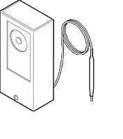 TC-4222 | Two-Position, Dual Stage, Single Bulb, 100 to 260F,10' Armored Capillary | Schneider Electric