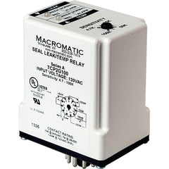 Macromatic TCP1G100 Seal Leak / Over Temperature Relay | 240VAC | (2) 7A SPDT | 4.7K-100K Range | Plug-in  | Blackhawk Supply