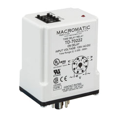 Macromatic TD-74122 ON Delay | 240V AC | 10A DPDT | Multi-range (7): 0.05 seconds - 999 hours | Plug-in | Digital  | Blackhawk Supply