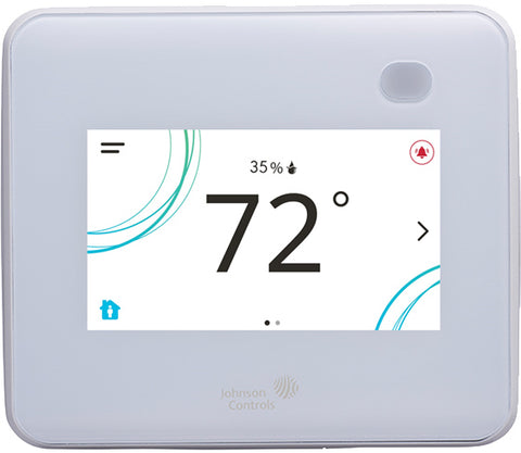 Johnson Controls TEC3313-14-000 TSTAT, STANDALONE, FCU/VAV, ON/OFF OR FLOATING, OCC & DEHUMID, FULL COLOR, WHITE, JCI LOGO  | Blackhawk Supply