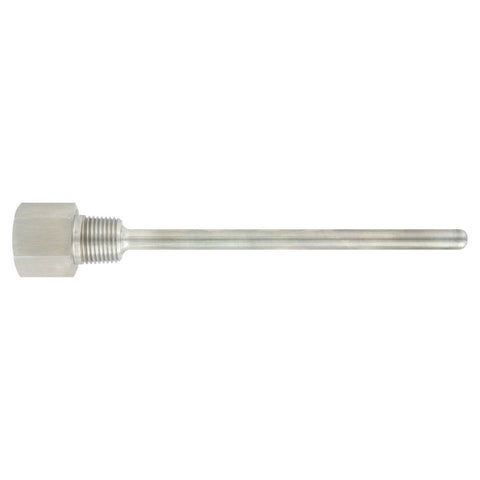 Dwyer TE-TNS-N045N-12 Series TE-TNS Thermowells 316 SS, Machined, 1/2" NPT Internal Connection, 3/4" NPT Process Connection, for 4" temp. sensor  | Blackhawk Supply