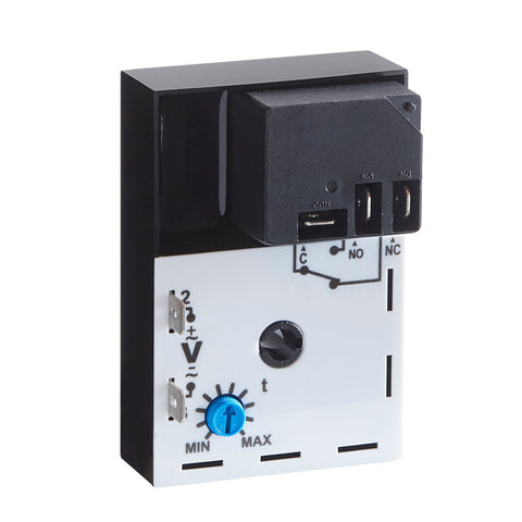 Macromatic TH45161-F-09 Repeat cycle (ON 1st) | 240V AC/DC | 30A SPDT | 0.05 - 5 seconds | 0.05 - 5 seconds | Encapsulated | Analog  | Blackhawk Supply