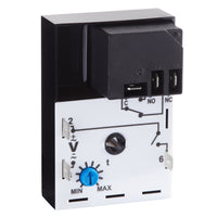 TH46561-F-07T | Delayed interval (switch trigger) | 240V AC/DC | 30A SPDT | 0.05 - 5 seconds | 0.05 - 5 seconds | Encapsulated | Analog | Macromatic