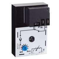 TH45166-16-09J | Repeat cycle (ON 1st) | 12V DC | 30A SPDT | 0.05 - 5 seconds | 0.6 - 60 minutes | Encapsulated | Analog | Macromatic