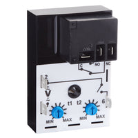 TH44164-31-12T | On delay/off delay (switch trigger) | 48V AC/DC | 30A SPDT | 0.05 - 5 seconds | 1 - 100 seconds | Encapsulated | Analog | Macromatic