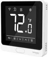 TH907-DM-W | SpaceLogic TH907 Series Thermostat, Touchscreen, 7-day programmable, Modbus, Auxiliary Input, White | Schneider Electric