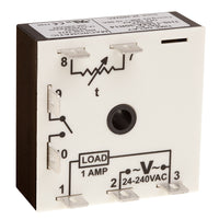 THS-1154D-12R9T | ON Delay | 24 - 240V AC | 1A Normally Open (Solid State) | 0.05 - 5 seconds | Encapsulated | Analog Pack of 2 | Macromatic