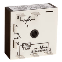 THS-1154D-08R7 | ON Delay | 24 - 240V AC | 1A Normally Open (Solid State) | 0.05 - 5 seconds | Encapsulated | Analog Pack of 2 | Macromatic