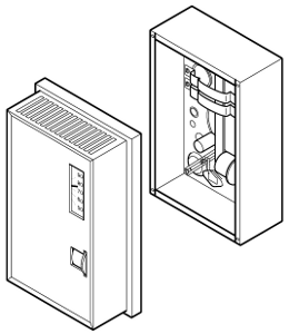 Schneider Electric TK-1201 TK Series Single Setpoint Thermostat, 55-85 F, 15 PSIG Reverse Acting, 20 PSIG Direct Acting, Two Pipe  | Blackhawk Supply