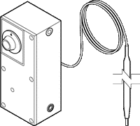 TK-3001 | Thermostat, Proportional, Unitary Coiled Bulb, Direct Acting, 60-90F Heating, Adjustable 2 to 10F/10 psi | Schneider Electric