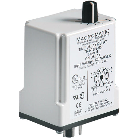 Macromatic TR-50621-05 Timer | True Off Delay | 240VAC | 10 amp DPDT | 0.1 - 10 seconds | Blackhawk Supply