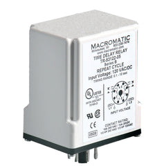 Macromatic TR-56528-F Delayed interval (switch trigger) | 240V AC | 10A DPDT | 0.05 - 5 seconds | Fixed (add product to cart to specify time) | Plug-in | Analog  | Blackhawk Supply
