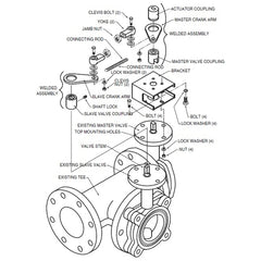 Belimo UFLKP401 For Belimo Butterfly Valve with PR and PKR Series Actuators  | Blackhawk Supply