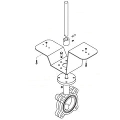 Belimo UFLK1308 Retro Kit | 2W 4" CenterLn C200 SqTp 2*GM  | Blackhawk Supply