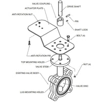 UFLK9100 | For Butterfly Valves with Belimo Rotary Actuators | Belimo