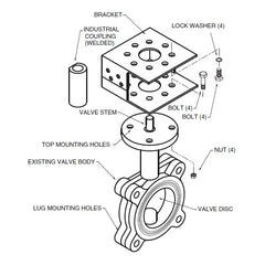 Belimo UFLK3978 Retrofit Kit | 2W 18 Belimo HS SY7  | Blackhawk Supply