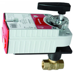 Honeywell VBN2FRPXB100 CONTROL BALL VALVE WITH ELECTRIC ACTUATOR - 2 IN. NPT - 2-WAY - 71 CV  - PLATED BRASS TRIM - DCA PROFILE - MODULATING FLOATING(FAIL OPEN) - 24 VAC - 1 AUX SWITCH  | Blackhawk Supply
