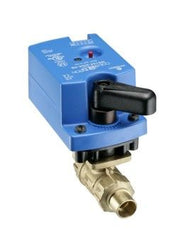 Johnson Controls VG1271BG+9T4GGA 3/4" TWO-WAY BALL VALVE;; 4.7 CV; SWEAT END CONN.; BRASS TRIM; NSR; WITH VA9104-GGA-3S ACTUATOR  | Blackhawk Supply