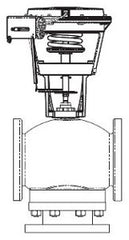 Schneider Electric VK-8303-602-5-14 VB: 4 in, 3W Mix/Div, Globe, FLG, UC, BR, 190 cv, 35 PSI; Act (MK-6811): Pneu, Prop, 5-10 PSIG, SR, Air NPT, Linear, N1  | Blackhawk Supply