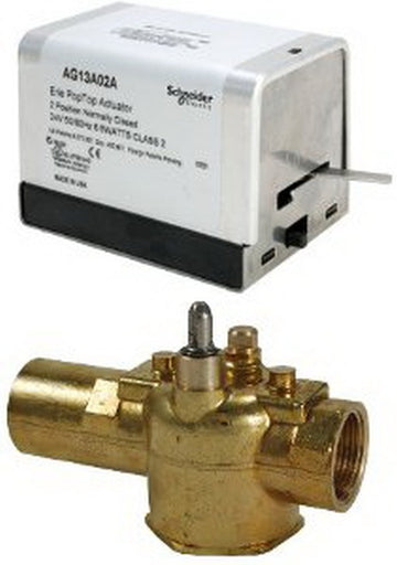 Erie VT2342G13A02A Zone Valve (On/Off General) | 2 Way | 3/4" | Inverted Flare Retrofit | 2.5 Cv | Normally Closed | 24VAC | End Switch  | Blackhawk Supply