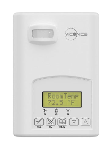 Viconics VT7652H5531E Thermostat | HeatPump | PIR | 3HeatCntcts | 2CoolCntcts | Prgm | LON  | Blackhawk Supply