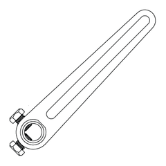 KMC VTD-1405 Accessory: Crank Arm, 1/2" Slotted, Long, Pack of 5  | Blackhawk Supply