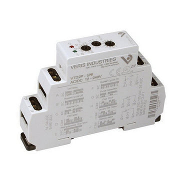 Veris VTD2P-UNI Veris Time Delay Relay, DPDT, 15A, DIN  | Blackhawk Supply