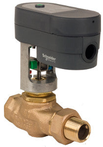 Schneider Electric VS-7211-112-4-03 VB: 1/2 in, 2W, Globe, STR, NPT, BR, 2.2 cv, 219 PSI; Act (MGF350V-24MP): Elec, Mod, NSR, 24 VAC, 67 lbf, FB, Linear, N2  | Blackhawk Supply
