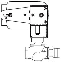 VS-7211-536-4-01 | VB: 1/2 in, 2W, Globe, STR, NPT, UO, BR, 0.4 cv, 250 PSI; Act (MS40-7043): Elec, Prop, SR, NO, 24 VAC/VDC, Plen, 35 in-lb, Rotary, N2 | Schneider Electric