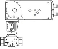 VS-7273-593-4-09 | VB: 1-1/4 in, 2W, Globe, STR, NPT, UO, SS, 20 cv, 150 PSI; Act (MS51-7203): Elec, Prop, SR, NO, 24 VAC/VDC, App, 220 lbf, Linear, N2 | Schneider Electric