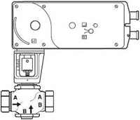 VS-7263-593-4-09 | VB: 1-1/4 in, 2W, Globe, STR, NPT, UC, SS, 20 cv, 150 PSI; Act (MS51-7203): Elec, Prop, SR, NC, 24 VAC/VDC, App, 220 lbf, Linear, N2 | Schneider Electric