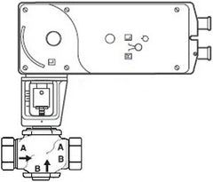 Schneider Electric VS-7283-593-4-11 VB: 2 in, 2W, Globe, STR, NPT, UC, SS, 40 cv, 65 PSI; Act (MS51-7203): Elec, Prop, 2-10 VDC/4-20 mAdc, SR, NC, 24 VAC/VDC, App, 220 lbf, Linear, N2  | Blackhawk Supply