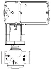 Schneider Electric VS-7263-804-4-07 VB: 1 in, 2W, Globe, STR, NPT, UC, SS, 10 cv, 90 PSI; Act (MS51-7103-100): Elec, Prop, 2-10 VDC, SR, NC, 24 VAC/VDC, Plen, 105 lbf, Linear, N2  | Blackhawk Supply