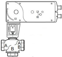 VS-7323-593-4-11 | VB: 2 in, 3W Div, Globe, NPT, UO, BR, 40 cv, 250 PSI; Act (MS51-7203): Elec, Prop, SR, NC, 24 VAC/VDC, App, 220 lbf, Linear, N2 | Schneider Electric