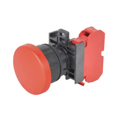 C3 Controls W22PP-MR-11 W22PP-MR-11 - W22 PP, 40mm Mush Cap Red, 1 NO / 1 NC  | Blackhawk Supply