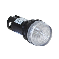 C3 Controls W22U-24I-WNLC W22U-24I-WNLC - 22mm IEC Unibody Pilot Light, 24V AC/DC, Incandescent (Clear), Flush Lens, Clear  | Blackhawk Supply