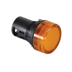 C3 Controls W22UNR-24LA-WNLA W22UNR-24LA-WNLA - 22mm Unibody Non-relampable LED Light, 24V AC/DC, Amber LED, Amber UNR Lens  | Blackhawk Supply