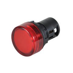 C3 Controls W22UNR-24LW-WNLR W22UNR-24LW-WNLR - 22mm Unibody Non-relampable LED Light, 24V AC/DC, White LED, Red UNR Lens  | Blackhawk Supply