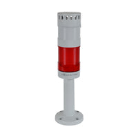WTL-50P2-MCFAFS3 | WTL-50P2-MCFAFS3 - World Tower Light, 50mm, Polycarbonate Tall Base, 24V AC/DC, Amber LED Light Module & Lens - Flashing, Sound Module - Intermittent | C3 Controls
